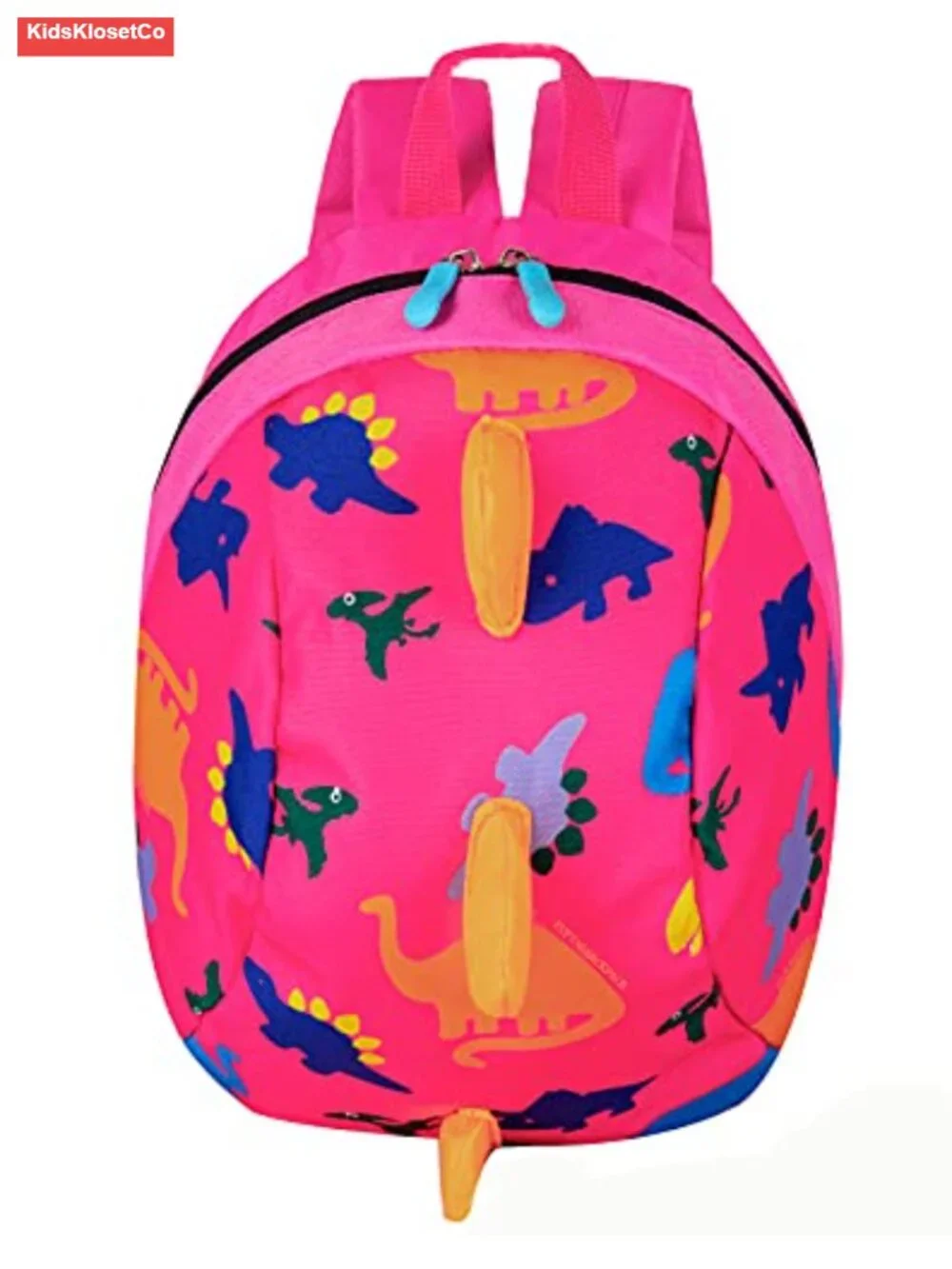 Toddler Dinosaur Backpack with Safety Leash, Lightweight Nylon Canvas Daypack